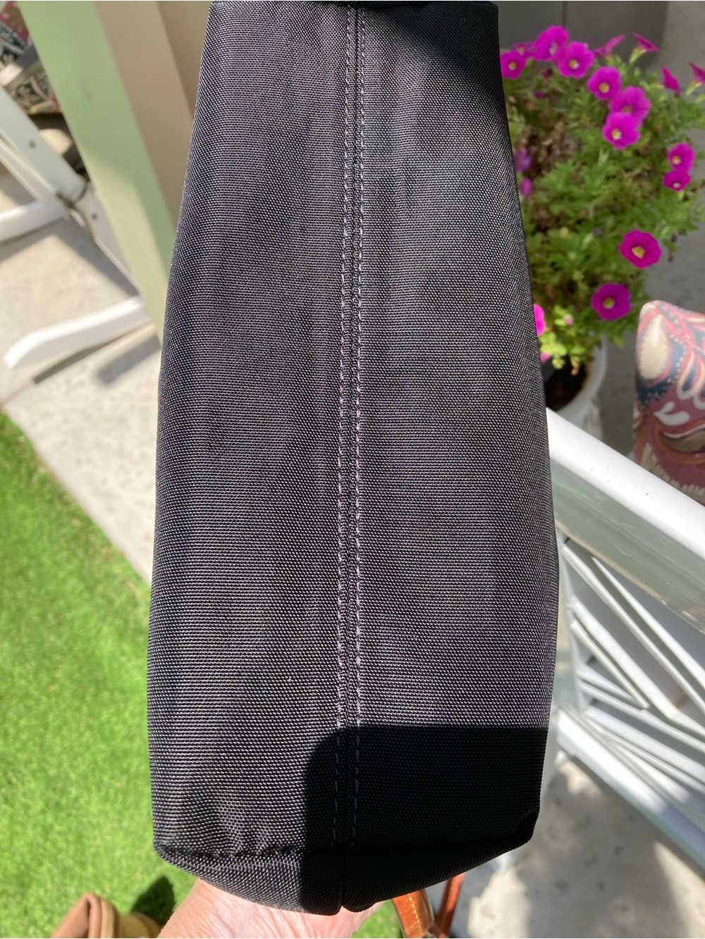 Dooney & Bourke Style Black Crossbody Bag with Brown Trim - Picture 8 of 10